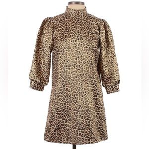 Zara cheetah print mini dress